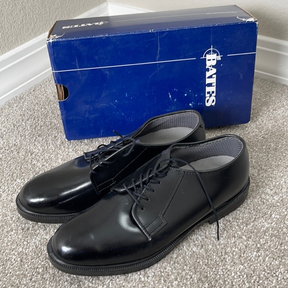 Bates Black Leather Uniform Shoes Air 